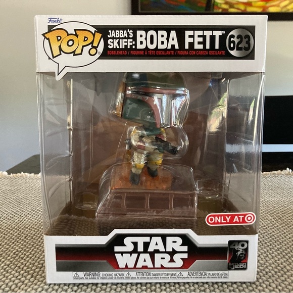 Jabba’s Skiff Boba Fett Funko Pop 623 Bobble Head - Picture 1 of 6